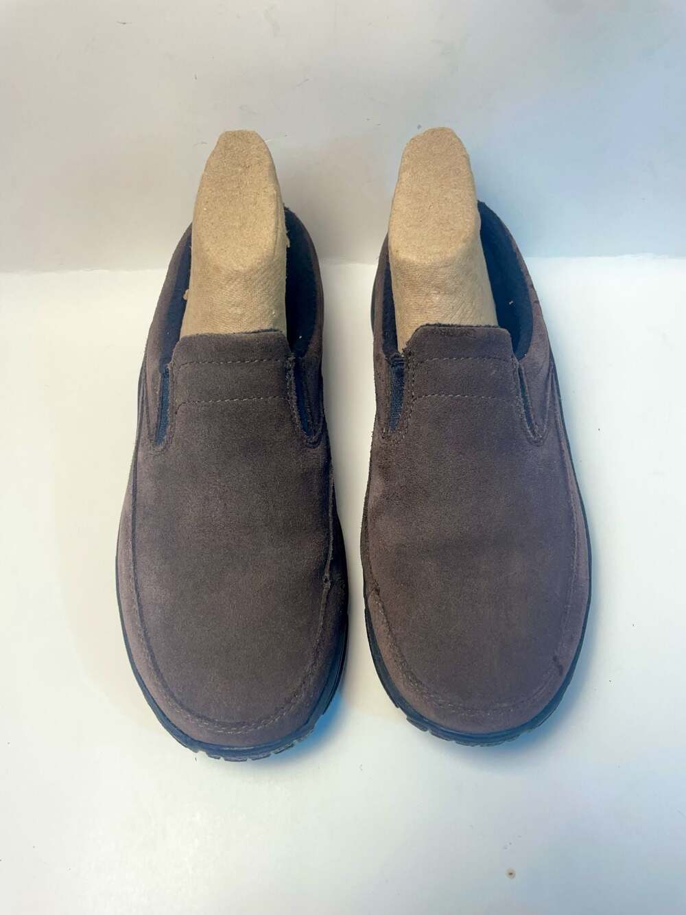L.L.Bean Women's Size 9 Medium Brown Suede Slip-On Mules indoor / outdoor house